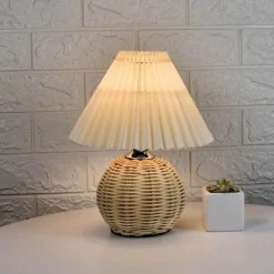 Bamboo Table Lamp - Eco-Friendly Sustainable Lighting