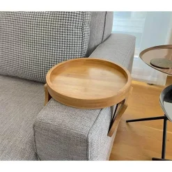 Bambus-Armlehnentablett zum Anklipsen – Kreatives Sofa-Accessoire