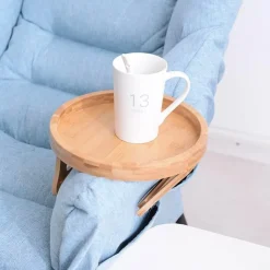 Bambus-Armlehnentablett zum Anklipsen – Kreatives Sofa-Accessoire