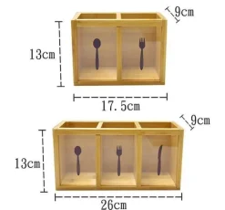 Bambus-Aufbewahrungsregal - Mehrzweck-Organizer im japanischen Stil