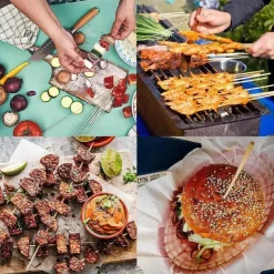 Bambus-Grillspieße – Umweltfreundliche Campingspieße, 100er-Pack