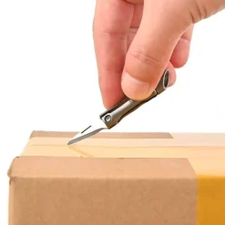 Bambus-Schlüsselanhängermesser - EDC-Werkzeug aus Titanlegierung