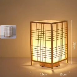 Bambus-Tischlampe – umweltfreundliche handgefertigte Leuchte