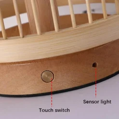 Bambus-Tischlampe – umweltfreundliche handgefertigte Leuchte