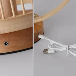 Bambus-Tischlampe – umweltfreundliche handgefertigte Leuchte