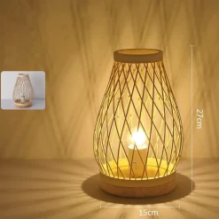 Bambus-Tischlampe – umweltfreundliche handgefertigte Leuchte
