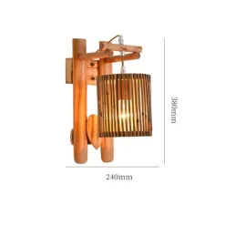 Bambus-Wandlampe – Umweltfreundliches Beleuchtungsdekor