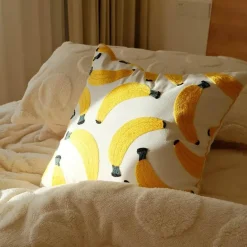 Bananen-Kissenbezug - Tropische Früchte Deko Hülle