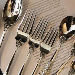 Barockes Silberbesteck-Set - 10-teilige Besteckkollektion