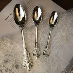 Barockes Silberbesteck-Set - 10-teilige Besteckkollektion