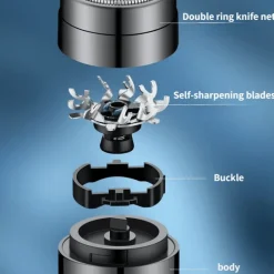 Bartschneider-Feuerzeug-Kombination – wiederaufladbares, winddichtes Pflegewerkzeug