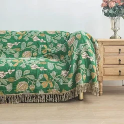 Baumwolldecke mit Quasten – Sofaüberwurf für alle Jahreszeiten