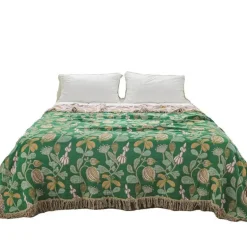 Baumwolldecke mit Quasten – Sofaüberwurf für alle Jahreszeiten