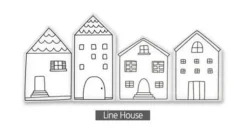 Baumwollkissen mit Krokodilhausmotiv – Dekokissen für Babybett