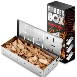 BBQ Smoker Box - Holzchips für verbesserten Grillgeschmack