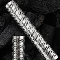 BBQ-Räucherrohr aus Edelstahl – Sechseckiges Design für verbesserten Geschmack