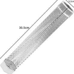 BBQ-Räucherrohr aus Edelstahl – Sechseckiges Design für verbesserten Geschmack