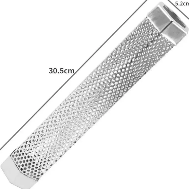 BBQ-Räucherrohr aus Edelstahl – Sechseckiges Design für verbesserten Geschmack