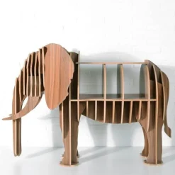 Bücherregal aus Holz im Elefantenstil – Hochwertige Möbel im europäischen Stil