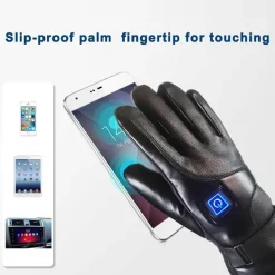 Beheizte Touchscreen-Handschuhe – Winddichte Unisex-Fäustlinge