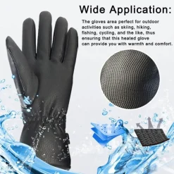 Beheizte Touchscreen-Handschuhe – Winddichte Unisex-Fäustlinge