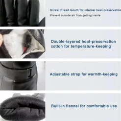 Beheizte Touchscreen-Handschuhe – Winddichte Unisex-Fäustlinge