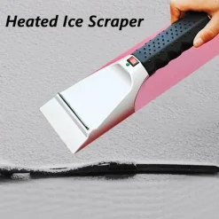 Beheizter Schneekratzer für die Windschutzscheibe – Elektrisches Werkzeug zur Eisentfernung für Autos