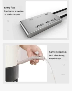 Beheiztes Fußbad – Automatisches Vibrationsmassagebad