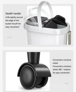 Beheiztes Fußbad – Automatisches Vibrationsmassagebad