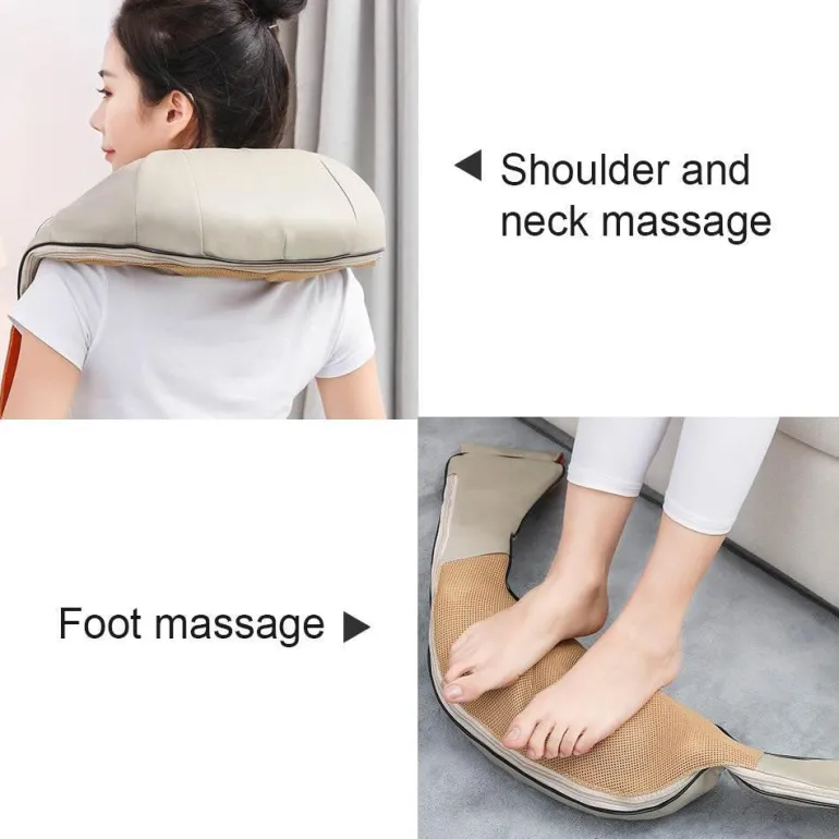 Beheiztes Nacken- und Rückenmassagegerät – Tragbares Gerät zur Schmerzlinderung