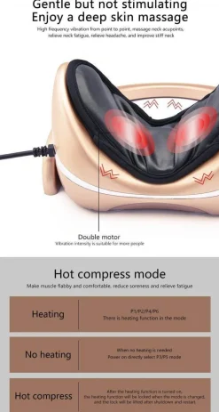 Beheiztes Nackenmassagegerät – Unterstützung bei Spannungsabbau