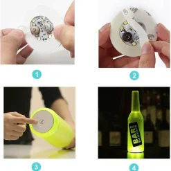 Beleuchtete Getränkeuntersetzer – Leuchtende Partymatten