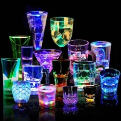 Beleuchtete Getränkeuntersetzer – Leuchtende Partymatten