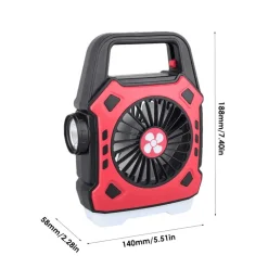 Beleuchteter Outdoor-Ventilator – Vielseitige Kühlausrüstung für Abenteuer und Camping