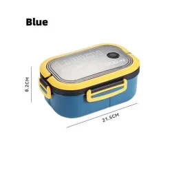 Bento-Lunchbox für Kinder – 2-lagiger, mikrowellengeeigneter Lebensmittelbehälter für die Schule und Outdoor-Aktivitäten