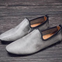 Bequeme Leder-Slipper für Herren