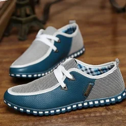 Bequeme, leichte Herren-Schnürschuhe – lässiges, atmungsaktives Schuhwerk