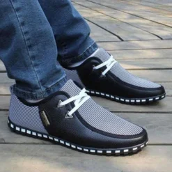 Bequeme, leichte Herren-Schnürschuhe – lässiges, atmungsaktives Schuhwerk