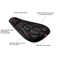 Bequemes Gel-Fahrradsattelpolster – Ultraweiches Kissen für Komfort beim Radfahren