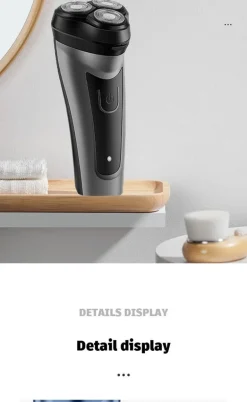 Über USB wiederaufladbarer Elektrorasierer für Männer, leistungsstarker, wasserdichter Rasierer