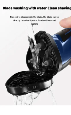 Über USB wiederaufladbarer Elektrorasierer für Männer, leistungsstarker, wasserdichter Rasierer