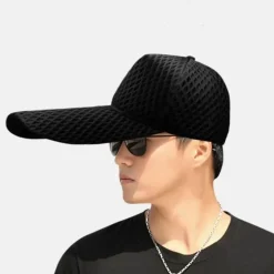 Übergroße Baseballmütze mit Sonnenschutz – Größe L