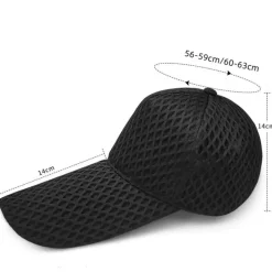 Übergroße Baseballmütze mit Sonnenschutz – Größe L