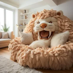 Übergroße Plüsch-Tierbetten - Cozy Pet Lounge