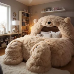 Übergroße Plüsch-Tierbetten - Cozy Pet Lounge