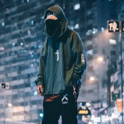 Übergroßer Hip-Hop-Hoodie – Japanischer Streetwear-Pullover