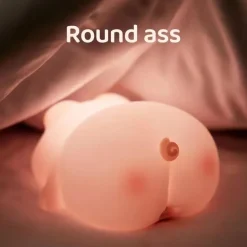 Berührungssensor Silikon LED Lampe Süßes kleines Schweinchen