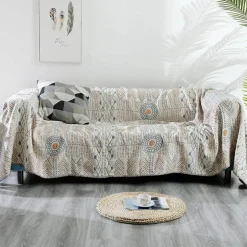 Überwurfdecke aus Baumwollgaze für alle Jahreszeiten – gemütliche Sofa-Tagesdecke