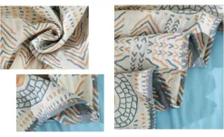 Überwurfdecke aus Baumwollgaze für alle Jahreszeiten – gemütliche Sofa-Tagesdecke