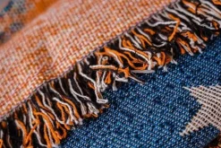 Überwurfdecke mit Cartoon-Katze – doppelseitige Sofa-Tagesdecke